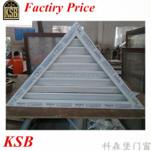 60 series UPVC triangle louver window